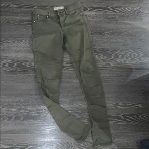 Topshop army green jeans - size 25